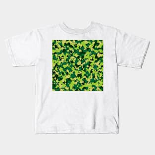 Camouflage Lime Green Kids T-Shirt